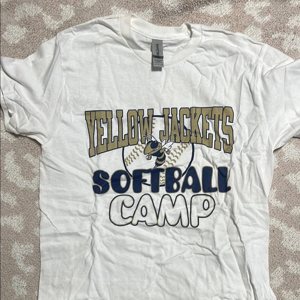 Georgia Tech Yellow Jackets Softball Camp White T-Shirt